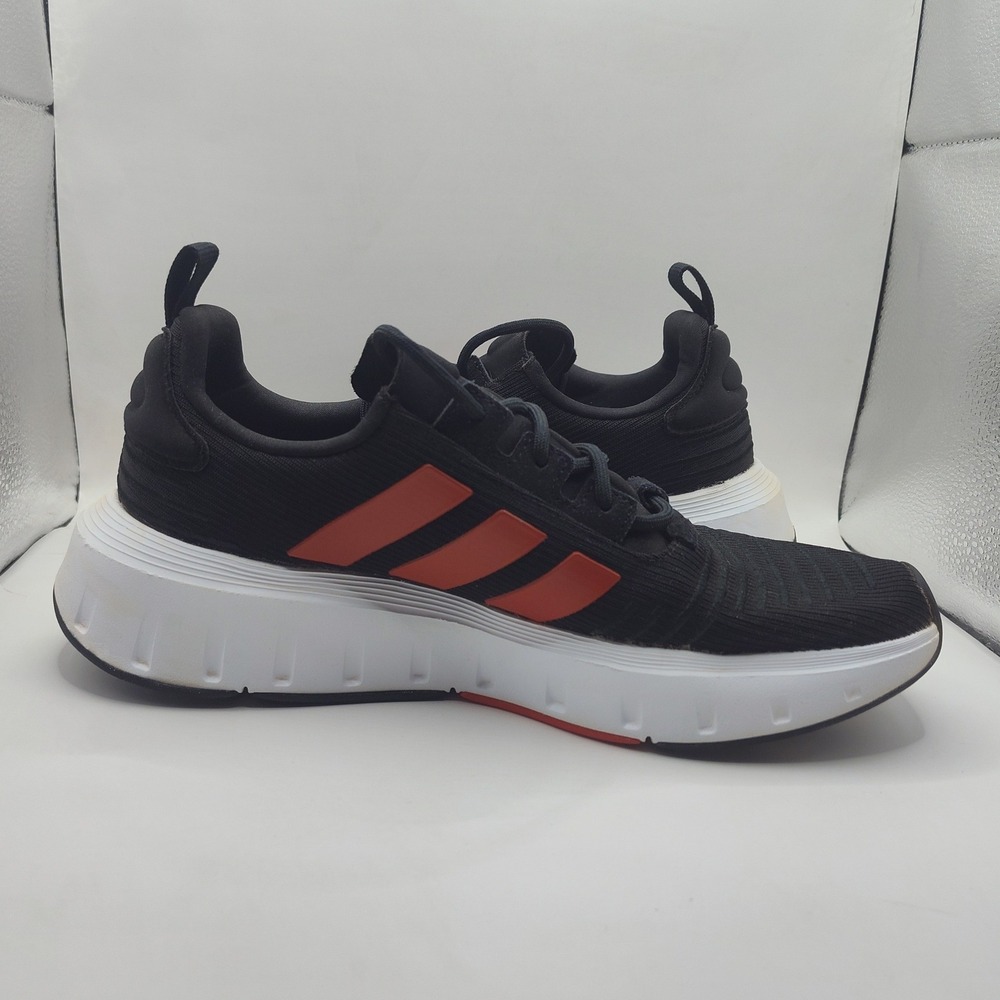 Adidas Swift Run 23 Running Shoes Mens 7.5 Black Mesh Scarlet Red IG4706 - Picture 7 of 10